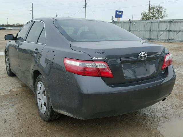 4T4BE46K78R022061 - 2008 TOYOTA CAMRY CE GRAY photo 3
