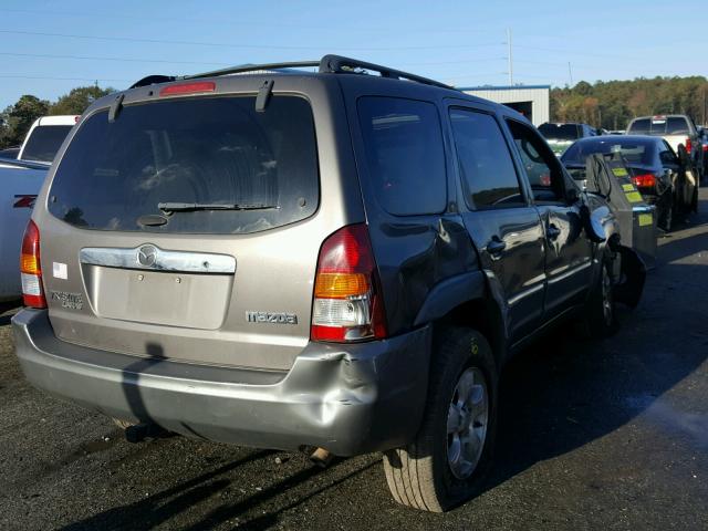 4F2YU08122KM57162 - 2002 MAZDA TRIBUTE LX TAN photo 4