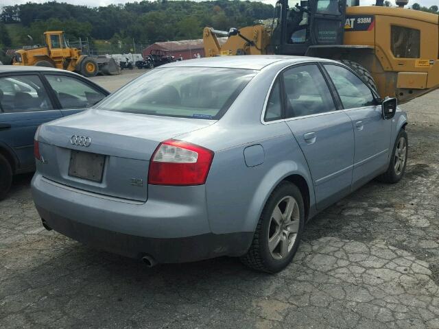 WAULT68E13A370263 - 2003 AUDI A4 3.0 QUA BLUE photo 4