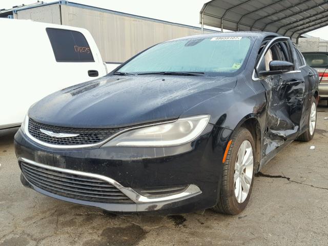 1C3CCCAB8FN666495 - 2015 CHRYSLER 200 LIMITE BLACK photo 2