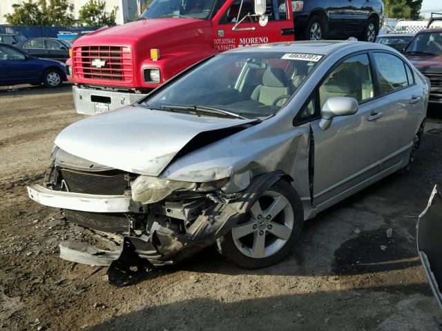 1HGFA16897L077373 - 2007 HONDA CIVIC EX GRAY photo 2