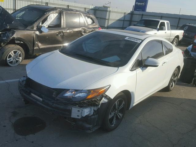 2HGFG3B8XEH524416 - 2014 HONDA CIVIC EX WHITE photo 2