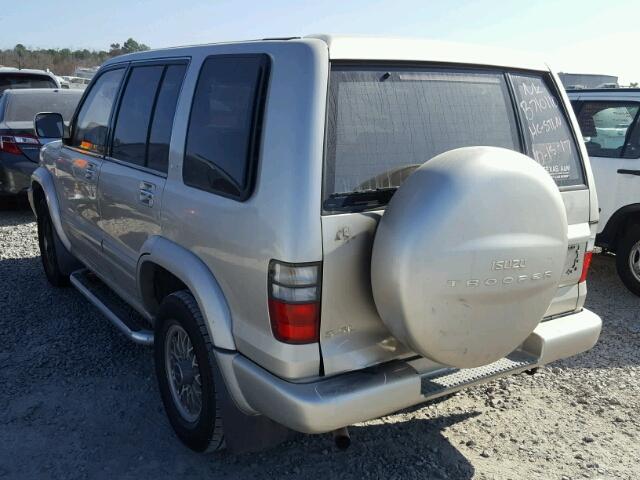 JACDS58X4Y7J11873 - 2000 ISUZU TROOPER S SILVER photo 3