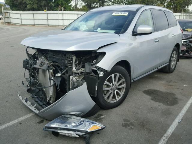 5N1AR2MN0FC620376 - 2015 NISSAN PATHFINDER SILVER photo 2