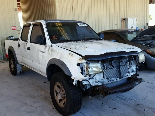 5TEGN92N52Z032376 - 2002 TOYOTA TACOMA DOU WHITE photo 1