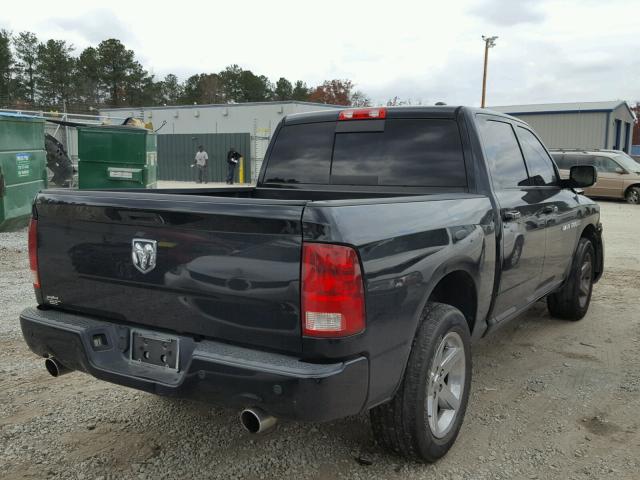 1C6RD6MTXCS125560 - 2012 DODGE RAM 1500 S BLACK photo 4