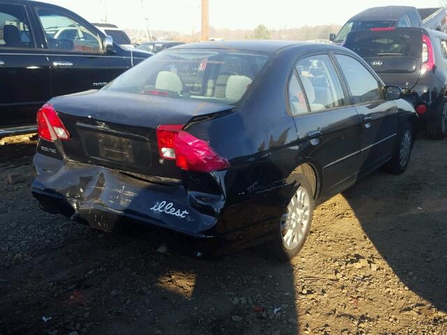 2HGES16584H541521 - 2004 HONDA CIVIC LX BLACK photo 4