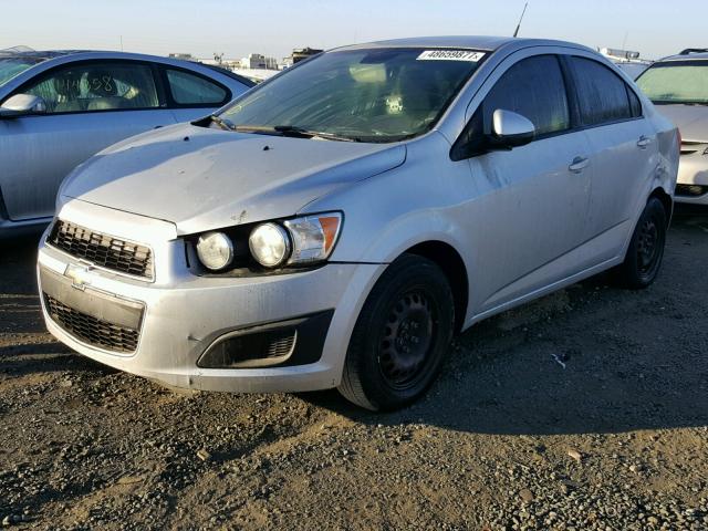 1G1JA5SH6D4212930 - 2013 CHEVROLET SONIC LS SILVER photo 2