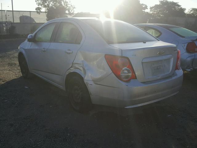 1G1JA5SH6D4212930 - 2013 CHEVROLET SONIC LS SILVER photo 3