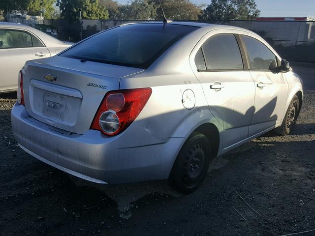 1G1JA5SH6D4212930 - 2013 CHEVROLET SONIC LS SILVER photo 4