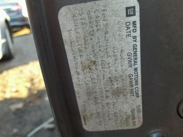 1G3AJ51W0KG342270 - 1989 OLDSMOBILE CUTLASS CI GRAY photo 10