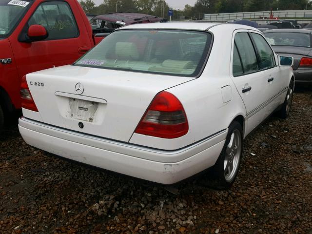 WDBHA22E6TF448697 - 1996 MERCEDES-BENZ C 220 WHITE photo 4