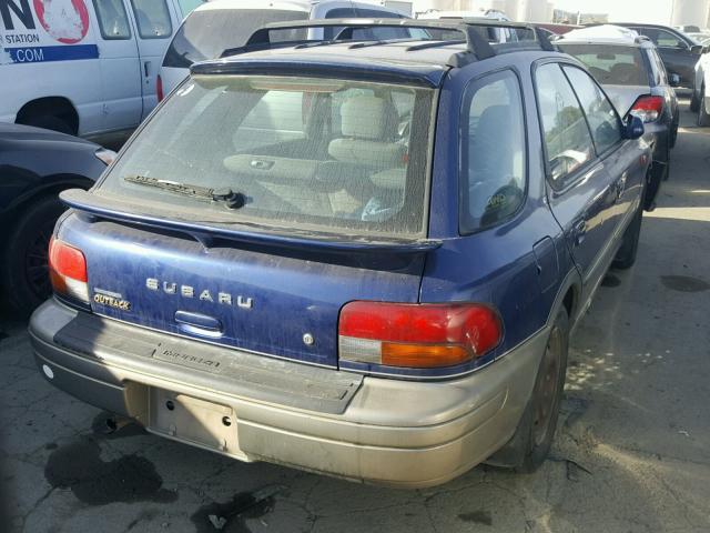 JF1GF4851YG808791 - 2000 SUBARU IMPREZA OU BLUE photo 4