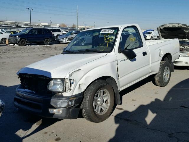 5TENL42N03Z149946 - 2003 TOYOTA TACOMA WHITE photo 2