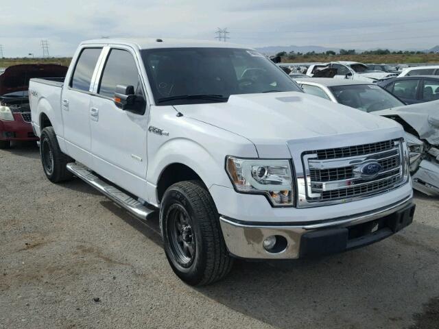 1FTFW1ET2EKE96190 - 2014 FORD F150 SUPER WHITE photo 1