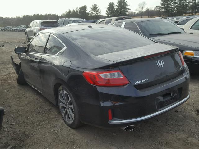 1HGCT2B86DA002503 - 2013 HONDA ACCORD EXL BLACK photo 3