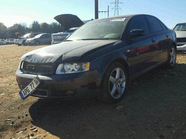 WAULC68E54A019180 - 2004 AUDI A4 1.8T QU BLUE photo 2