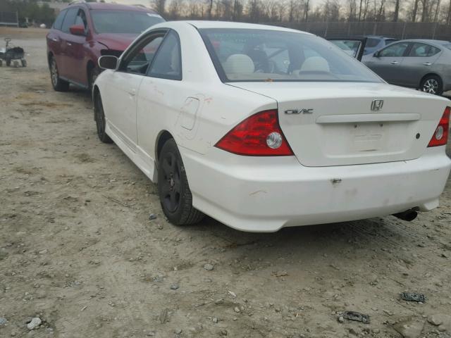 1HGEM22984L027633 - 2004 HONDA CIVIC EX WHITE photo 3