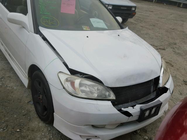 1HGEM22984L027633 - 2004 HONDA CIVIC EX WHITE photo 9