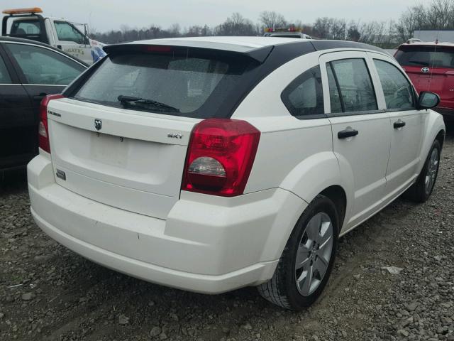 1B3JB48B37D503683 - 2007 DODGE CALIBER SX WHITE photo 4