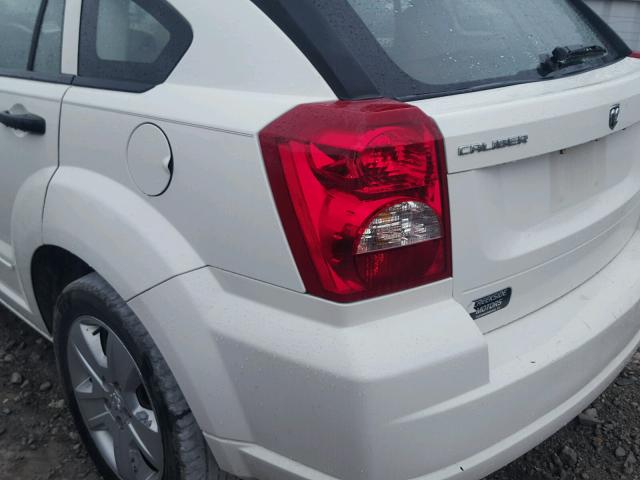 1B3JB48B37D503683 - 2007 DODGE CALIBER SX WHITE photo 9