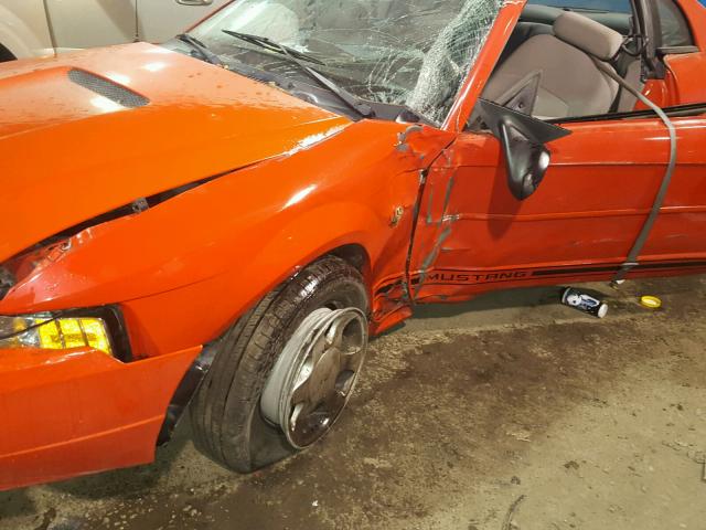 1FAFP4041YF199736 - 2000 FORD MUSTANG RED photo 9