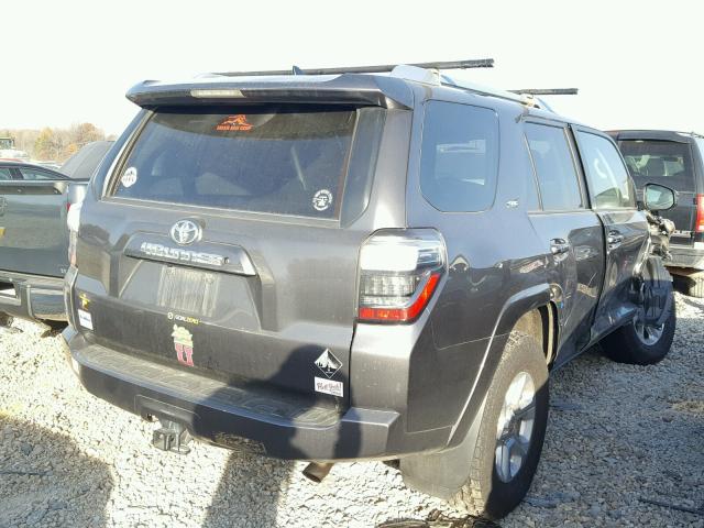 JTEZU5JR5F5092803 - 2015 TOYOTA 4RUNNER SR GRAY photo 4