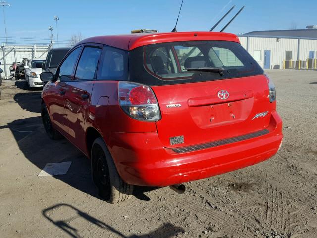 2T1KR32E38C693138 - 2008 TOYOTA COROLLA MA RED photo 3