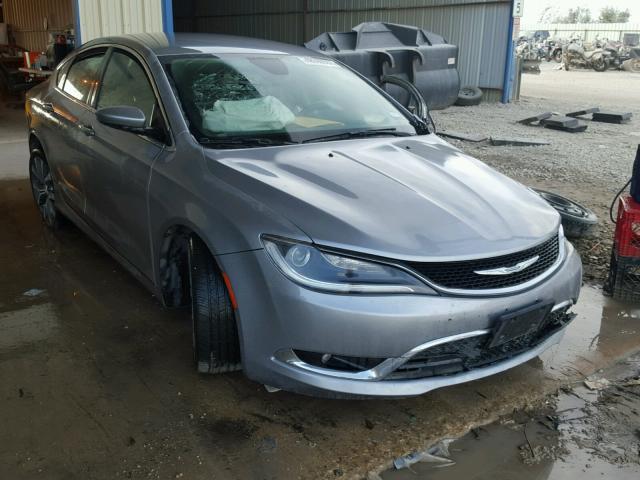 1C3CCCCGXFN663848 - 2015 CHRYSLER 200 C SILVER photo 1