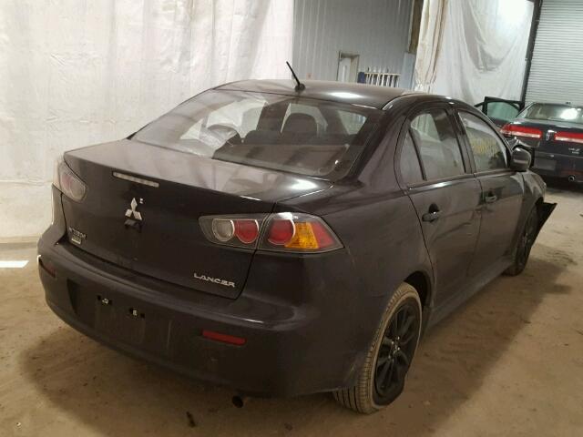 JA32U2FU7HU010692 - 2017 MITSUBISHI LANCER ES BLACK photo 4