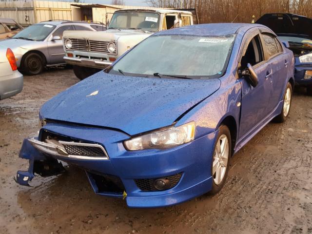 JA3AU26U69U042921 - 2009 MITSUBISHI LANCER ES/ BLUE photo 2