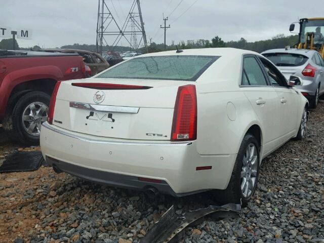 1G6DS57V580131403 - 2008 CADILLAC CTS HI FEA WHITE photo 4