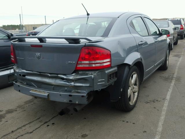 1B3LC56R18N695743 - 2008 DODGE AVENGER SX BLUE photo 4