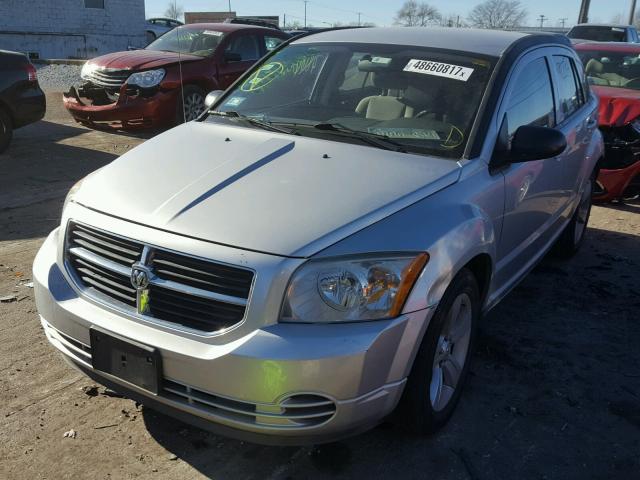 1B3CB4HA9AD613533 - 2010 DODGE CALIBER SX SILVER photo 2