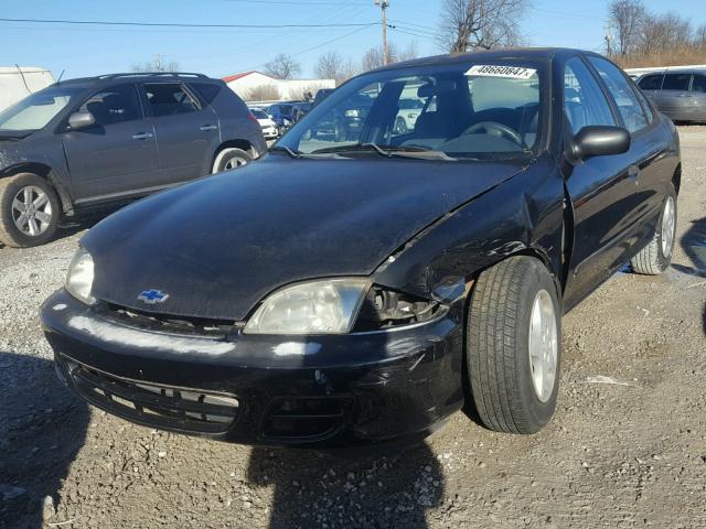 1G1JC524927238456 - 2002 CHEVROLET CAVALIER B BLACK photo 2