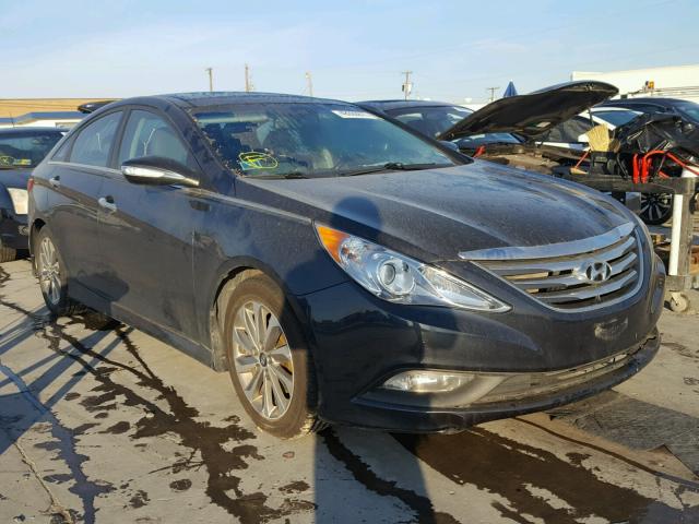 5NPEC4AC2EH831829 - 2014 HYUNDAI SONATA SE BLUE photo 1