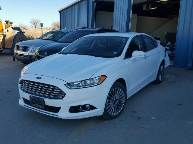 3FA6P0K95ER258643 - 2014 FORD FUSION TIT WHITE photo 2