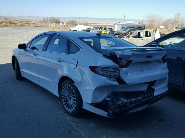 3FA6P0K95ER258643 - 2014 FORD FUSION TIT WHITE photo 3