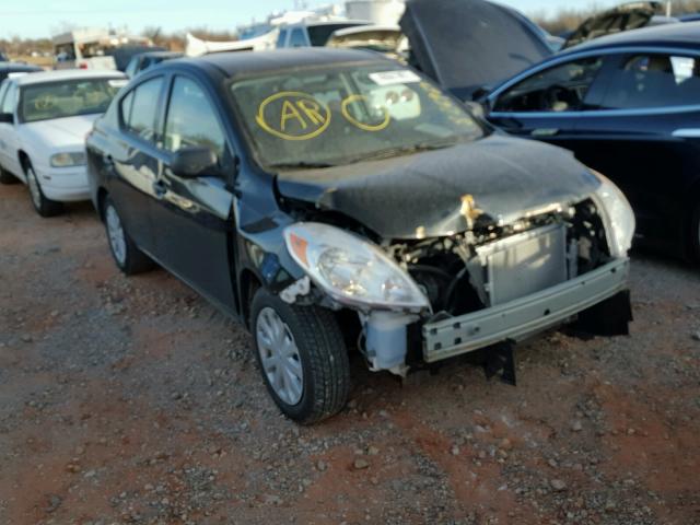 3N1CN7AP7CL826969 - 2012 NISSAN VERSA S BLACK photo 1