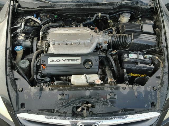 1HGCM66506A055821 - 2006 HONDA ACCORD EX BLACK photo 7