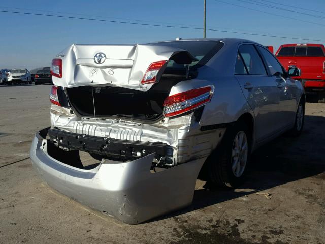 4T1BF3EK6BU729307 - 2011 TOYOTA CAMRY BASE SILVER photo 4