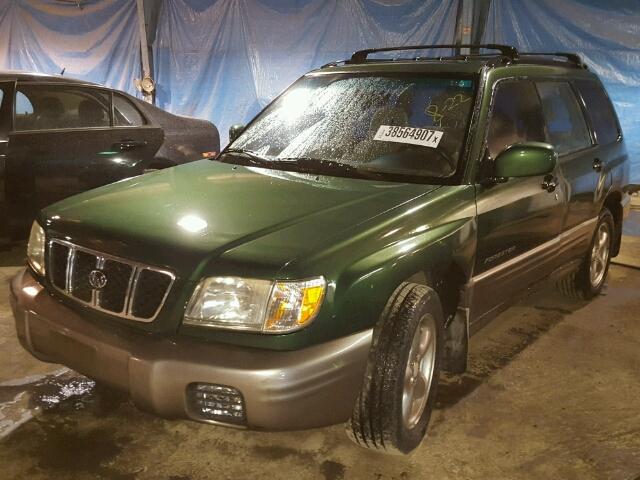 JF1SF65592G742461 - 2002 SUBARU FORESTER S GREEN photo 2