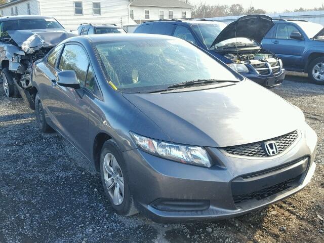 2HGFG3B54DH521774 - 2013 HONDA CIVIC LX GRAY photo 1