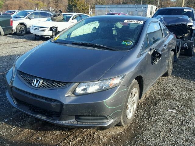 2HGFG3B54DH521774 - 2013 HONDA CIVIC LX GRAY photo 2