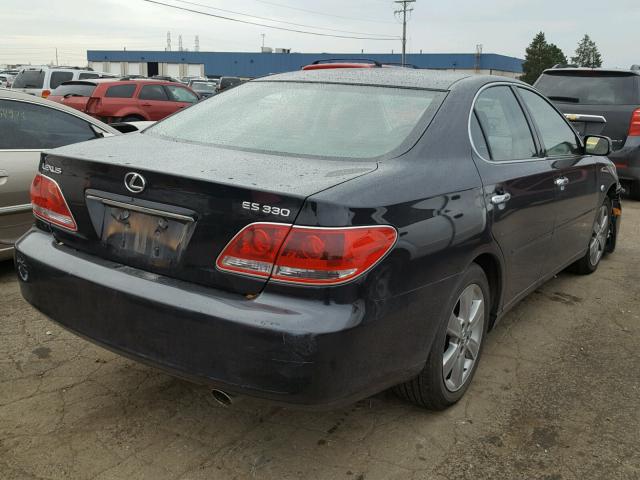 JTHBA30G265151078 - 2006 LEXUS ES 330 BLACK photo 4