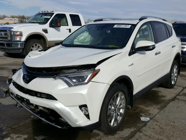 JTMDJREVXGD058661 - 2016 TOYOTA RAV4 HV LI WHITE photo 2