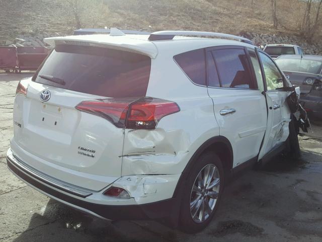 JTMDJREVXGD058661 - 2016 TOYOTA RAV4 HV LI WHITE photo 4