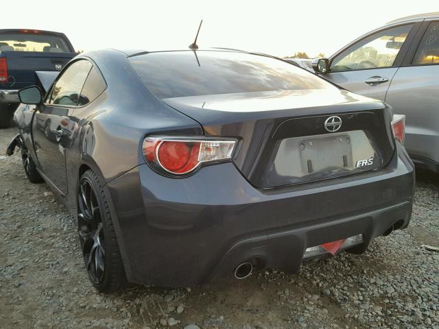 JF1ZNAA15D2726927 - 2013 TOYOTA SCION FR-S ნაცრისფერი ფოტო 3