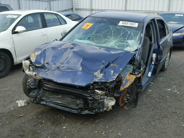 2HGES16614H905660 - 2004 HONDA CIVIC LX BLUE photo 2