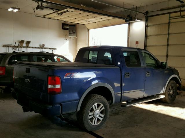 1FTPW14V17FB42423 - 2007 FORD F150 SUPER BLUE photo 4